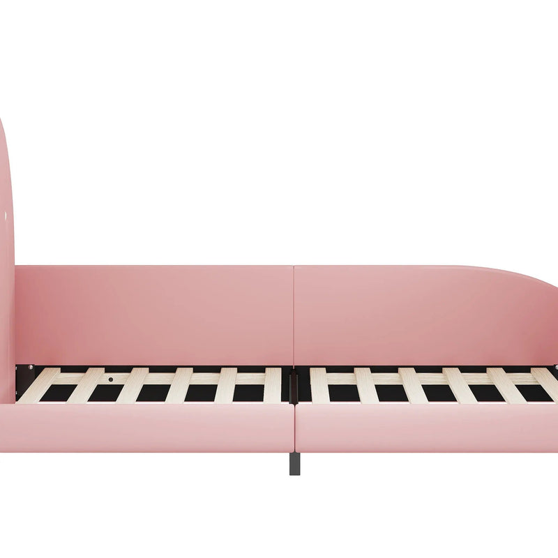 Upholstered Rabbit-Shape Princess Bed With Headboard And Footboard by HouseOfZazla