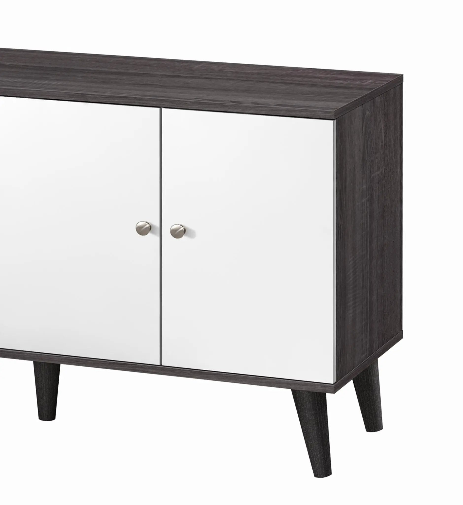 Amidon - TV Stand, With 2 Storage Shelves And 1 Cabinet by Unique Piece Furniture