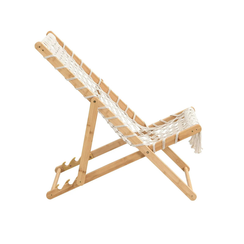 Bamboo Weaving Chair Set With Handwoven Rope For Patio And Living Spaces - Natural by Unique Piece Furniture