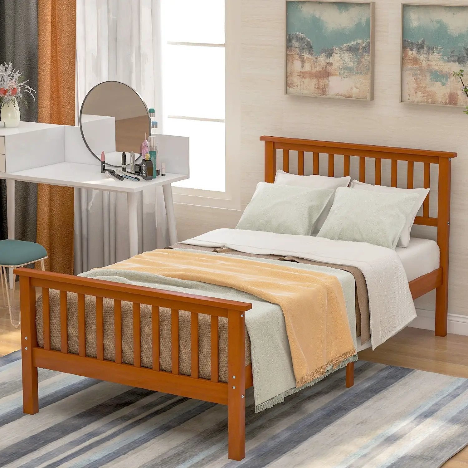 Platform Bed With Headboard And Footboard by HouseOfZazla