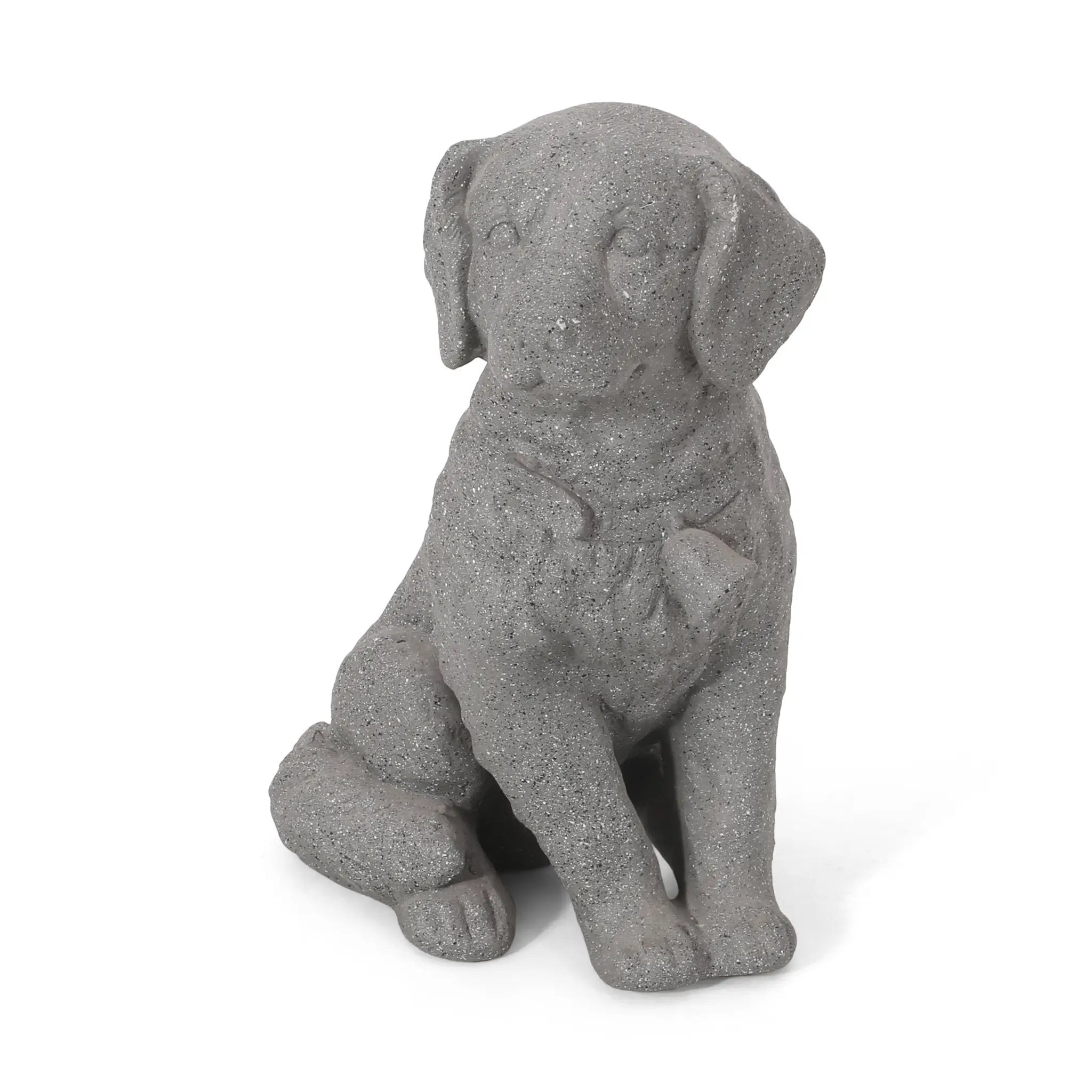MGO Dog Statue, Outdoor Stone Gray by HouseOfZazla