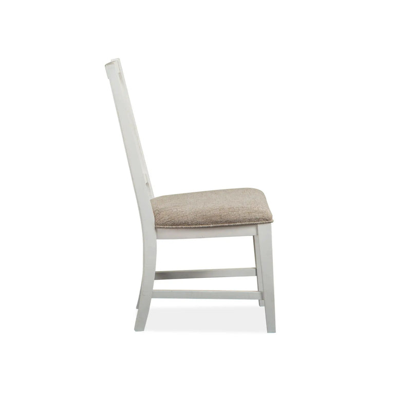 Heron Cove - Dining Side Chair With Upholstered Seat (Set of 2) - Chalk White by Unique Piece Furniture