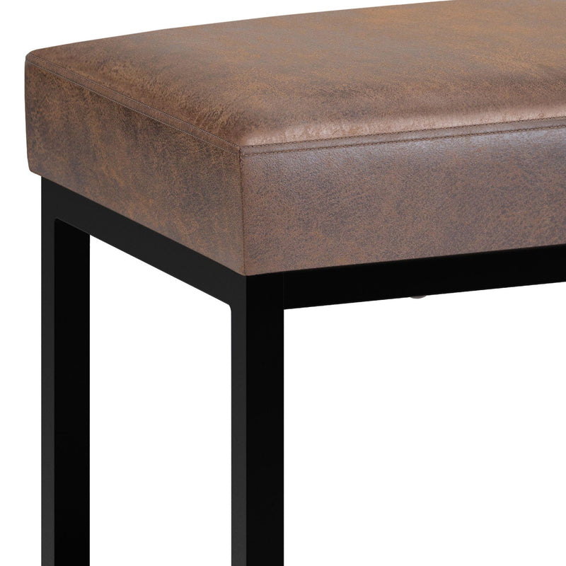Reynolds - Small Bench - Distressed Chestnut Brown by HouseOfZazla