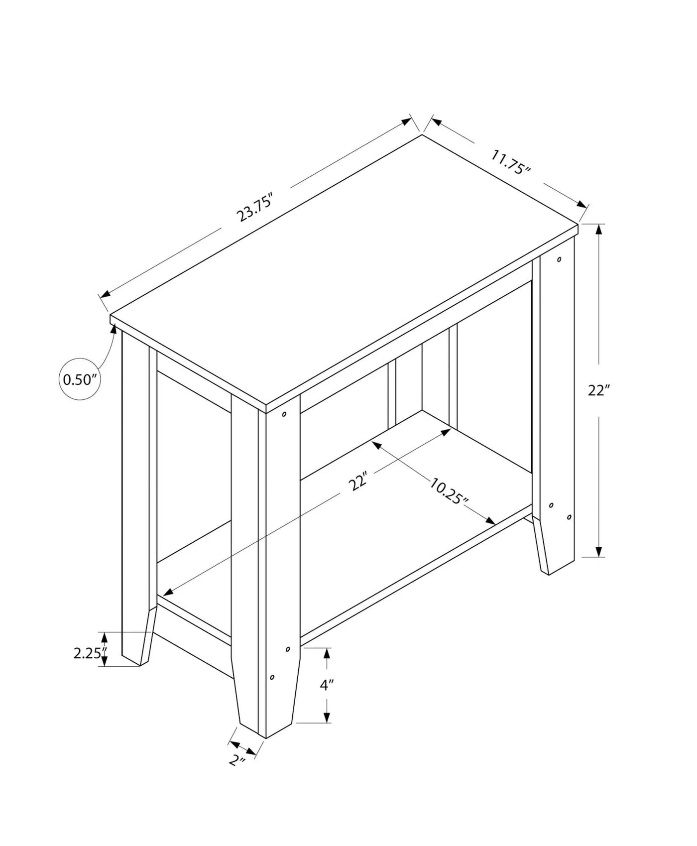 Accent Table, Side Transitional, Elegant Design by Unique Piece Furniture