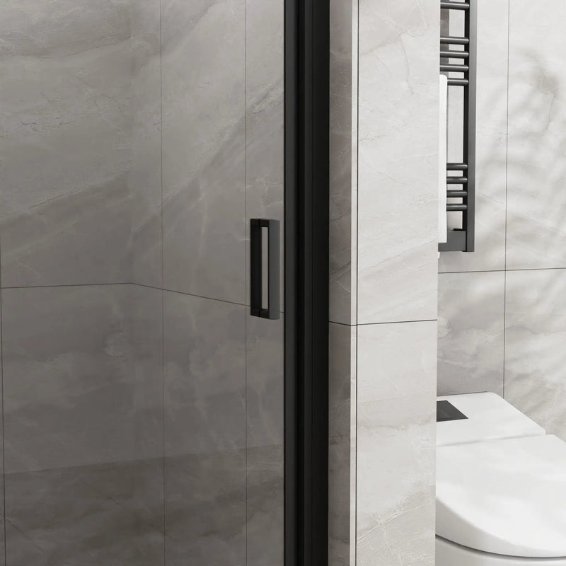 Pivot Shower Door, Tempered Glass, Semi Frameless by HouseOfZazla