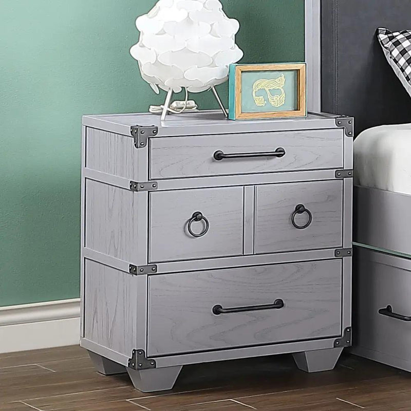 Orchest - Nightstand With USB - Gray by Unique Piece Furniture