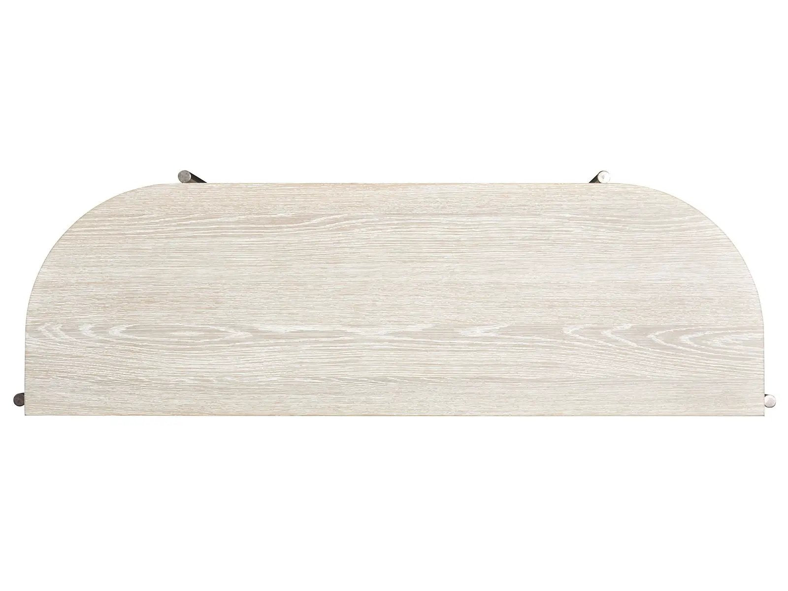 Jennings - Demilune Sofa Table - Edgecomb Gray And Weathered Antique Nickel by Unique Piece Furniture