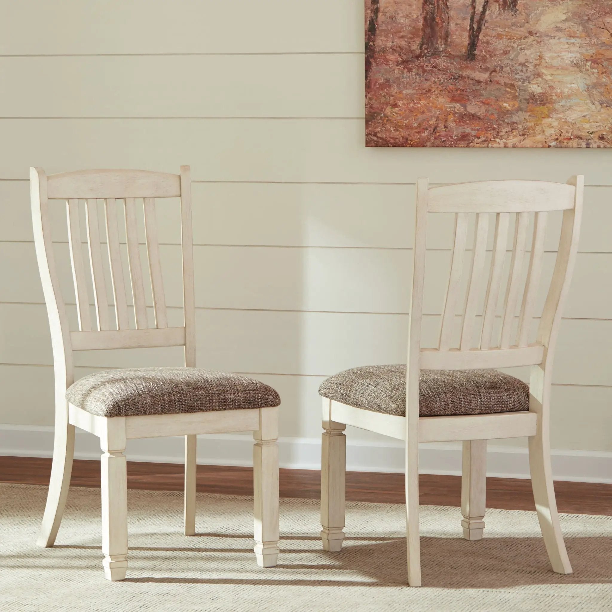 Bolanburg - Dining UPH Side Chair (Set of 2) - Rake Back - Brown / Beige by Unique Piece Furniture