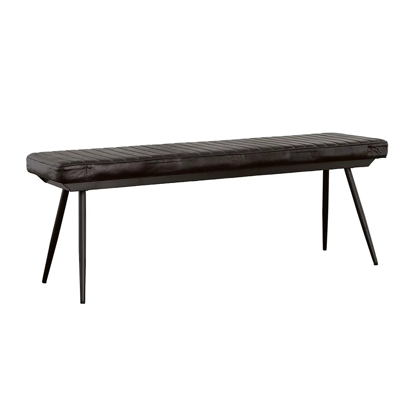 Tufted Cushion Side Bench With Tapered Legs by HouseOfZazla