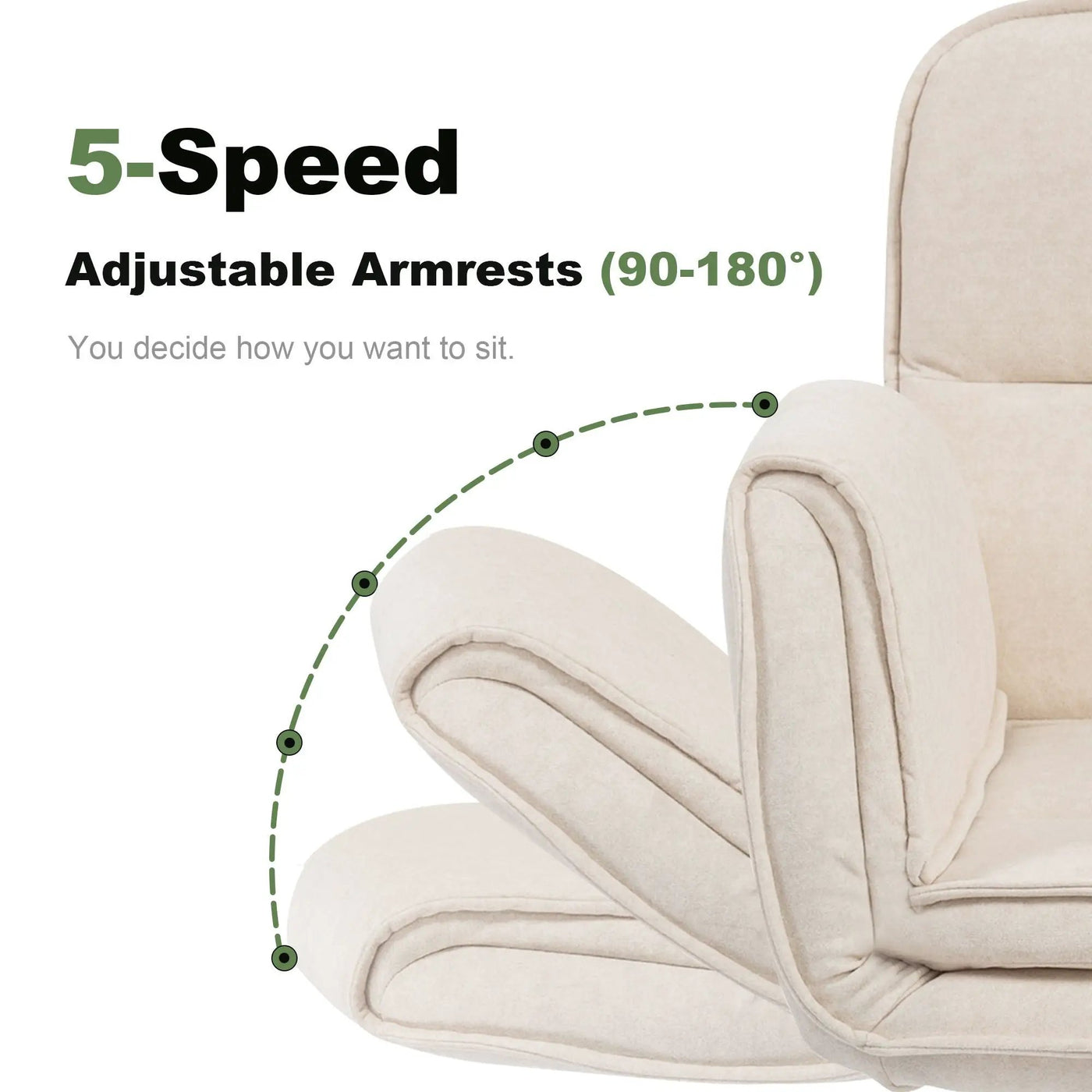 Criss Cross Swivel Desk Chair With Adjustable Armrests & Wheels For Home Office by HouseOfZazla