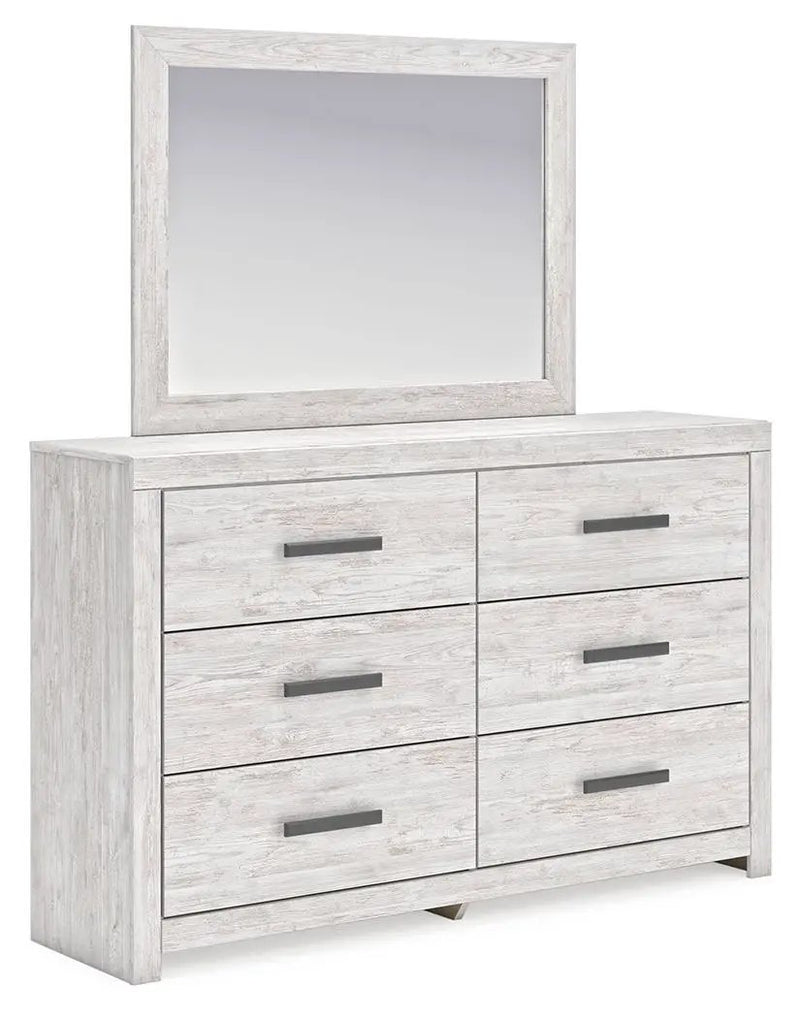 Cayboni - Dresser And Mirror - Whitewash by Unique Piece Furniture
