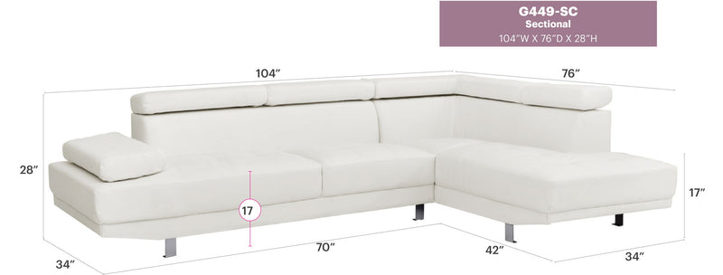 Riveredge - Comfort Sectional by Unique Piece Furniture