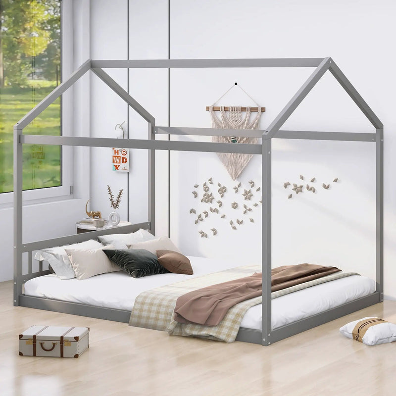 Wooden House Bed With Headboard by Unique Piece Furniture
