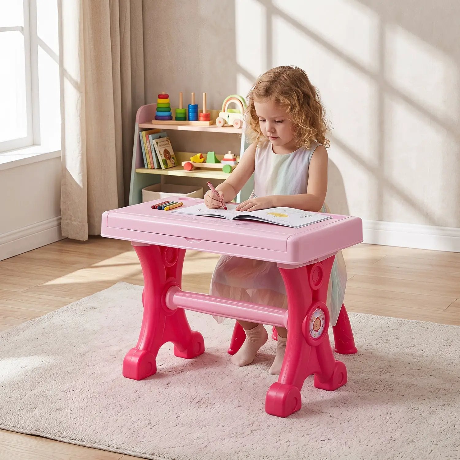 49-Key Kids Electric Piano Keyboard with Stool & Microphone by DirectDeals