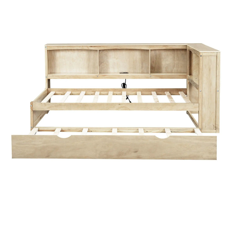 Daybed With Trundle, Storage Cabinets, USB Ports by Unique Piece Furniture