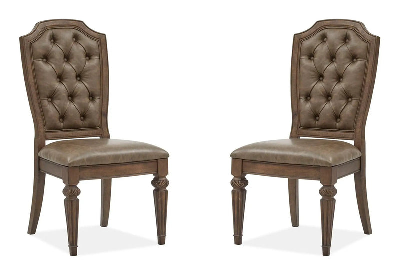 Durango - Wood Dining Side Chair With Upholstered Seat and Back (Set of 2) - Willadeene Brown by Unique Piece Furniture
