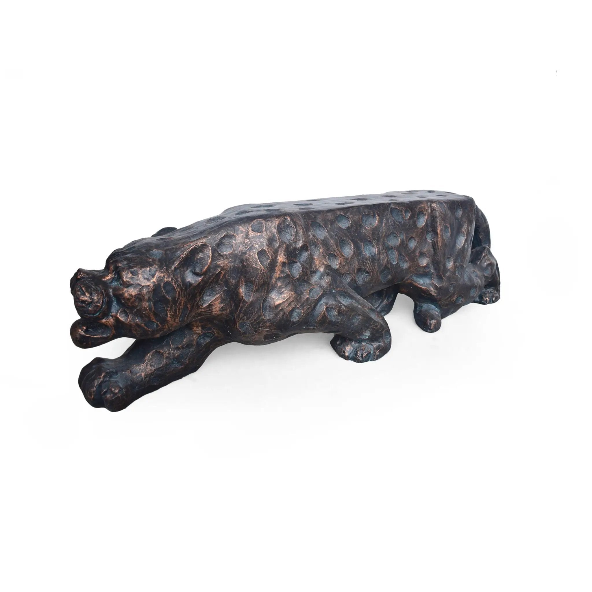 Leopard Lightweight Concrete Bench - Copper by HouseOfZazla