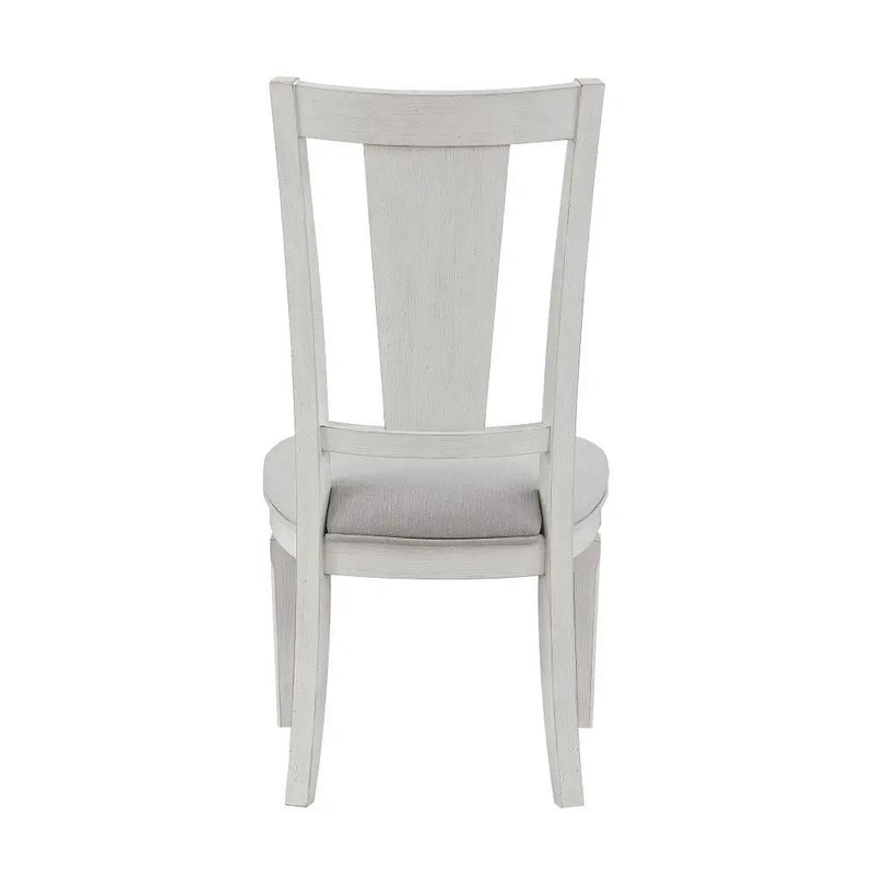 Katia - Side Chair (Set of 2) - Light Gray Linen & Weathered White by Unique Piece Furniture