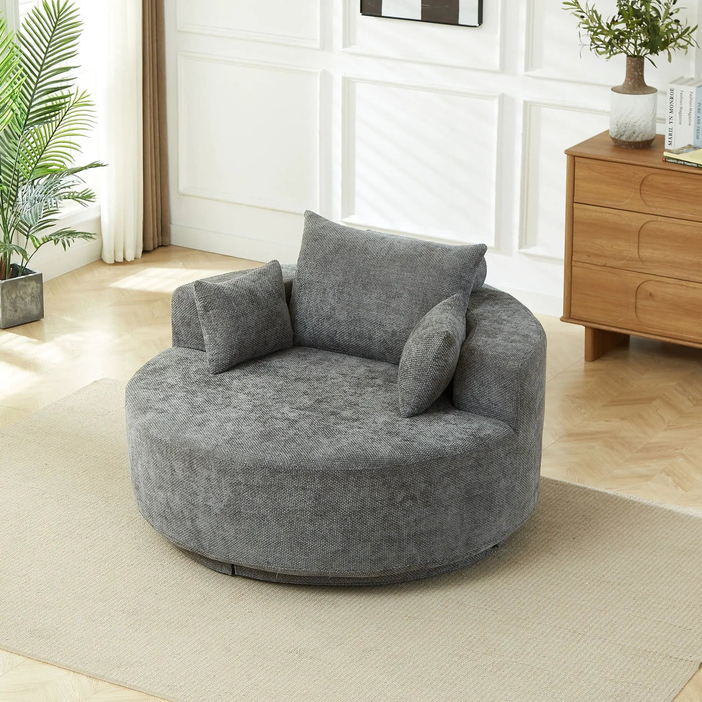Single 360 Degree Swivel Chair For Living Room by HouseOfZazla