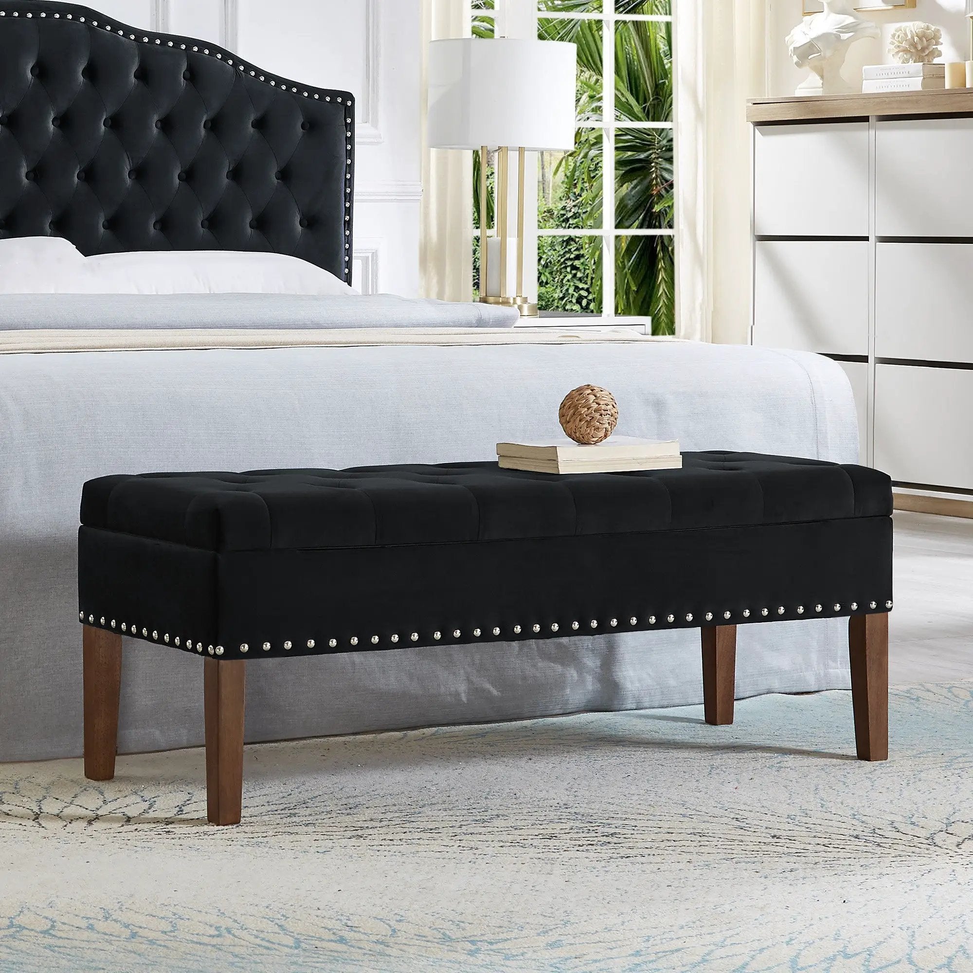 Tufted Bench with Storage by HouseOfZazla