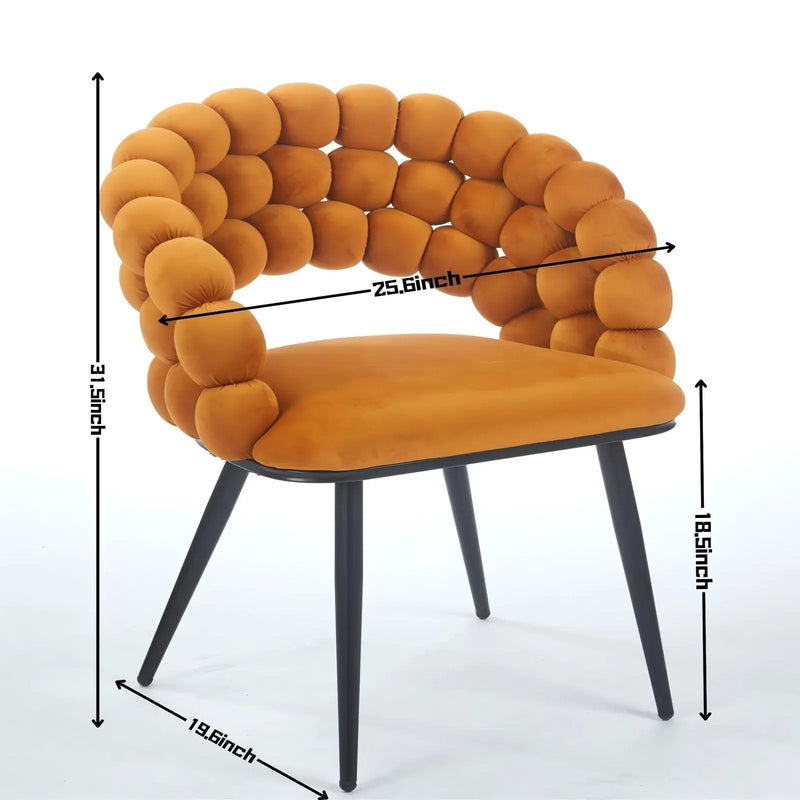 Modern Chair With Tube Legs, Soft Cushions And Comfortable Backrest by HouseOfZazla