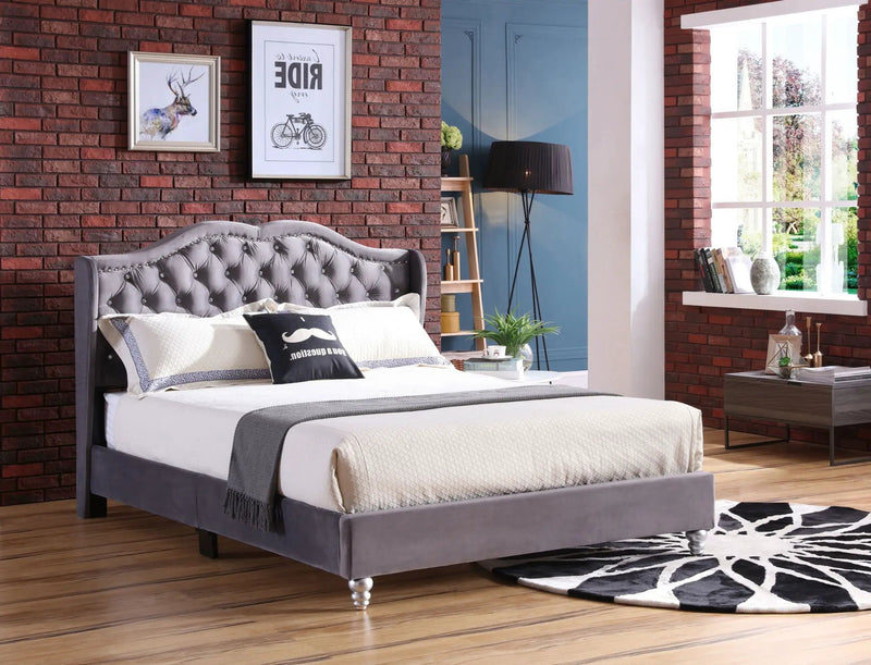 Upholstered Bed Transitional by Unique Piece Furniture