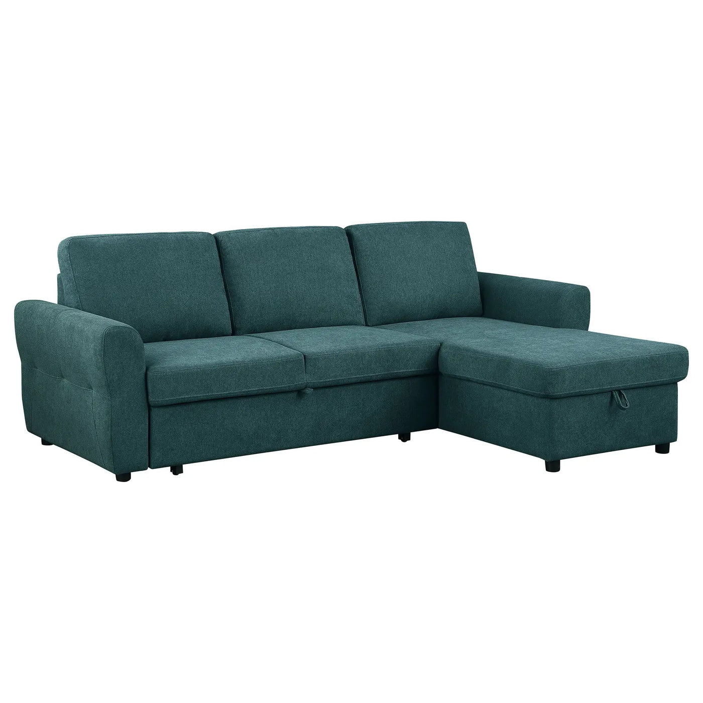 Kenna- Sleeper Sectional Sofa With Storage Ottoman by HouseOfZazla