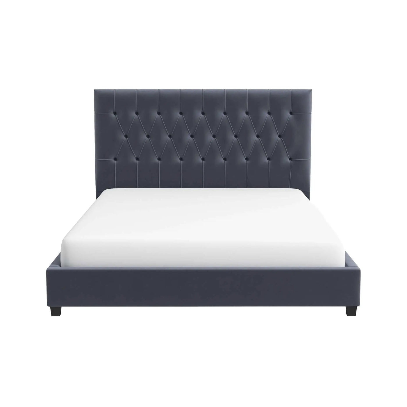 Donald - Mid-Century Modern Upholstered Platform Bed by HouseOfZazla