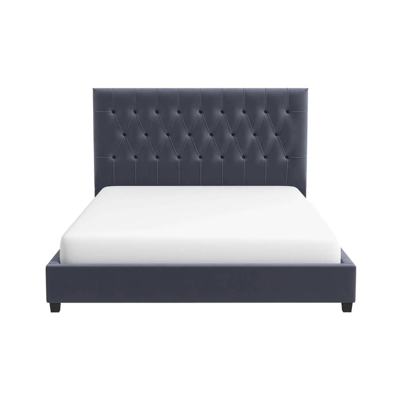 Donald - Mid-Century Modern Upholstered Platform Bed by HouseOfZazla