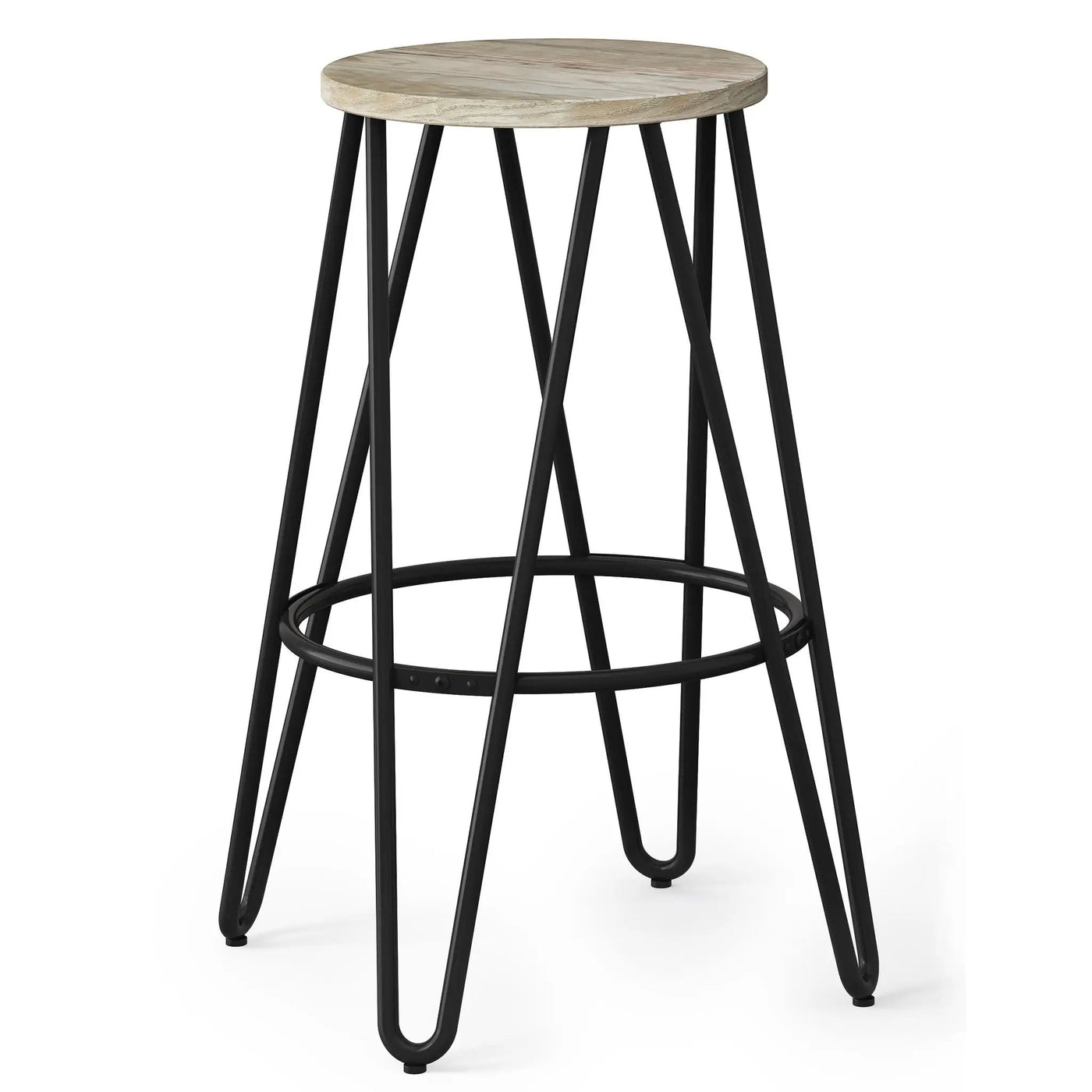 Simeon - Multifunctional Metal Stool With Wood Seat by HouseOfZazla