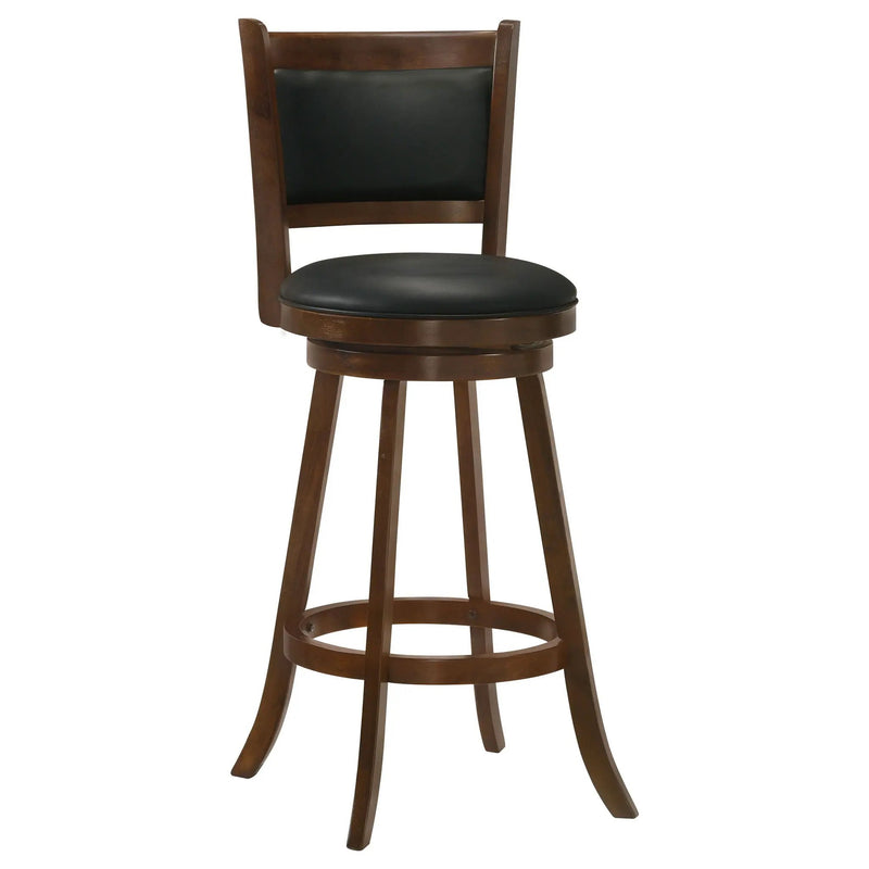 Broxton Upholstered Swivel Bar Chair Chestnut (Set of 2) by Unique Piece Furniture