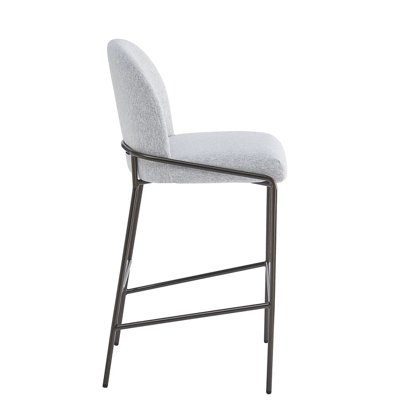 Galen Indoor Metal Upholstered Barstool by HouseOfZazla