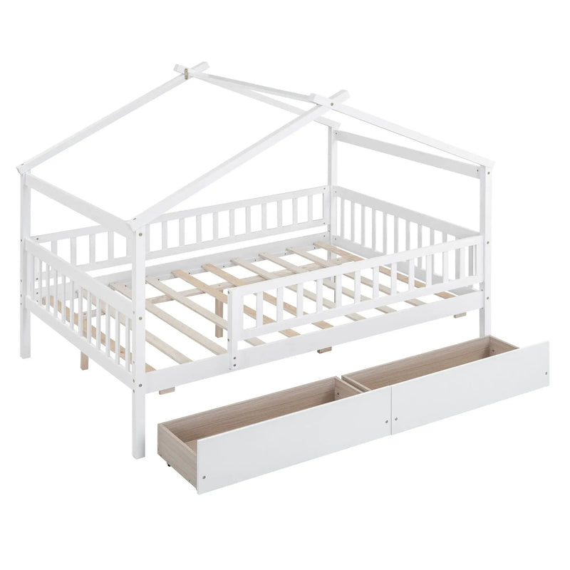 House Bed With 2 Drawers by HouseOfZazla