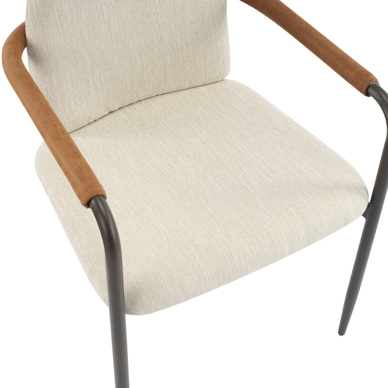 Modern Dining Chair Set with Durable Iron Frame and Comfortable Fabric Upholstery by HouseOfZazla