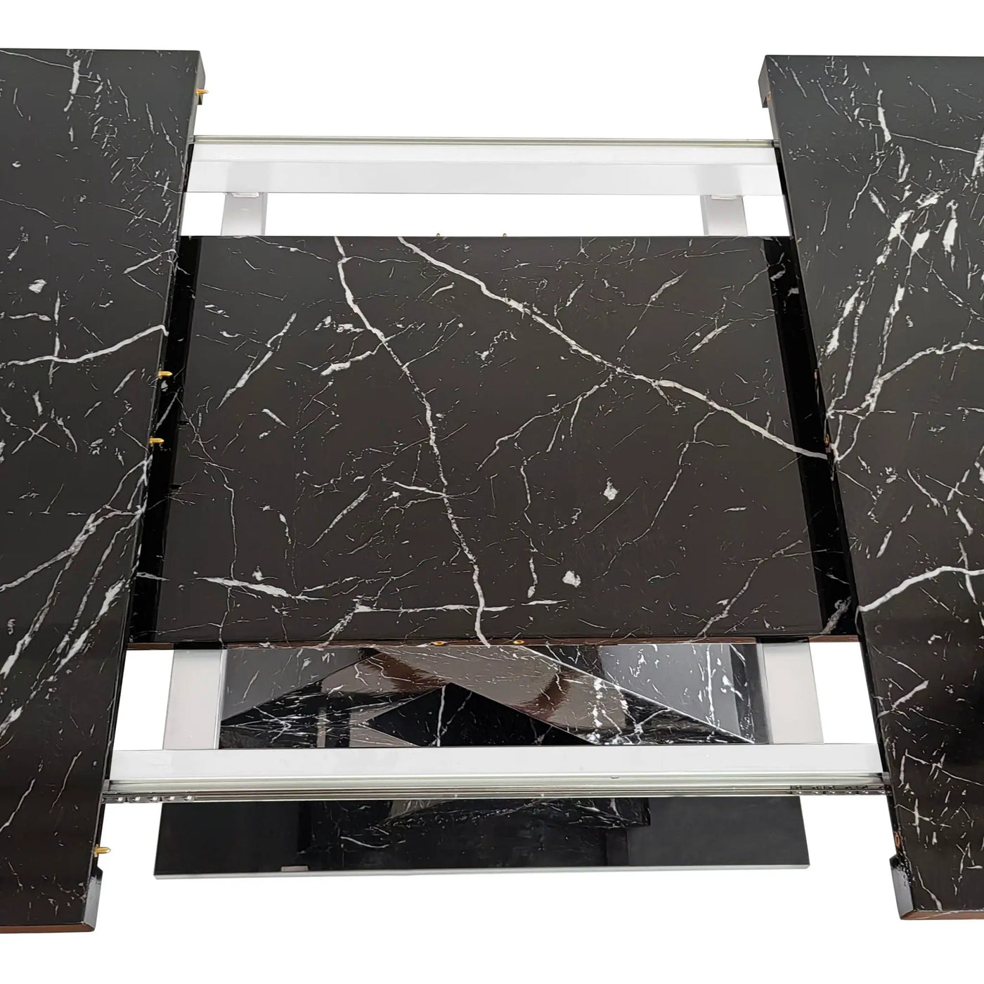 Modern Rectangle Dining Table With Stretchable TopAnd X Shape Legs by HouseOfZazla
