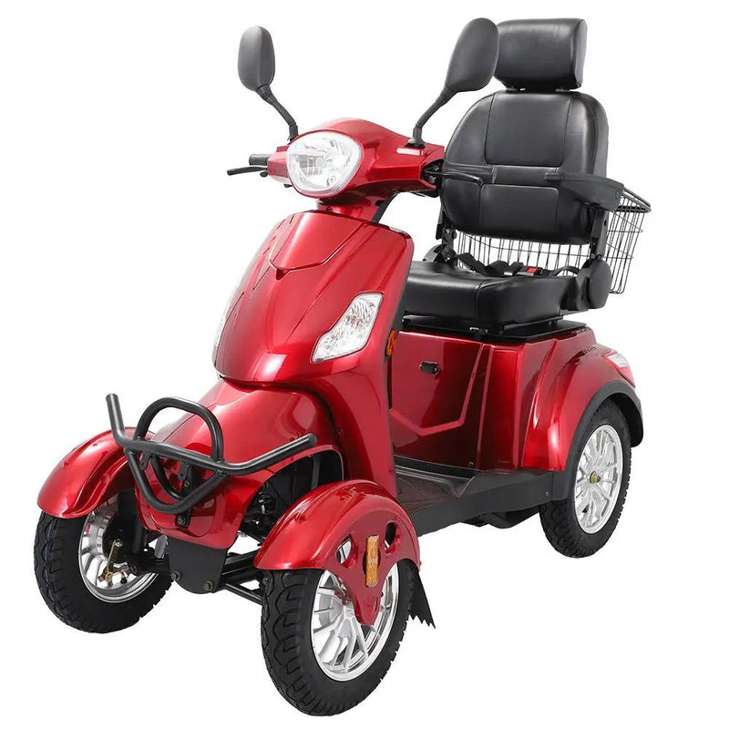Electric Mobility Scooter With Big Size, High Power - Red by HouseOfZazla
