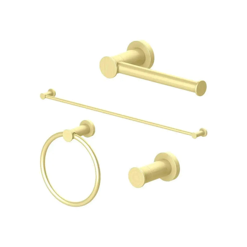 ZLINE Emerald Bay Bathroom Accessories Package with Towel Rail, Hook, Ring and Toilet Paper Holder, 4BP-EMBYACC-PG by Farmhouse Kitchen and Bath