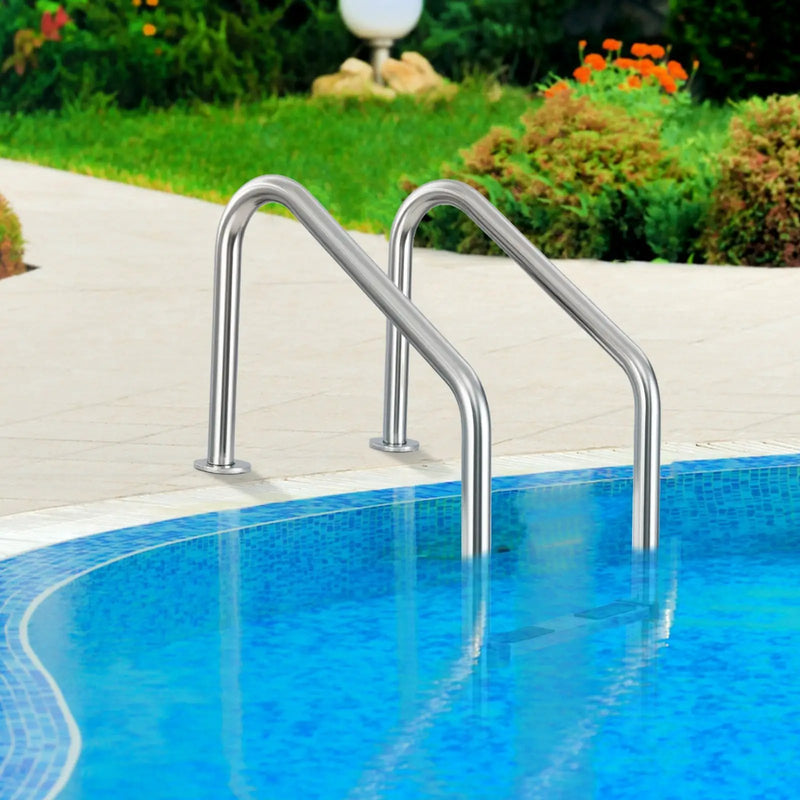 4-Step Inground Pool Ladder Stainless Steel Swimming Pool Ladder by DirectDeals