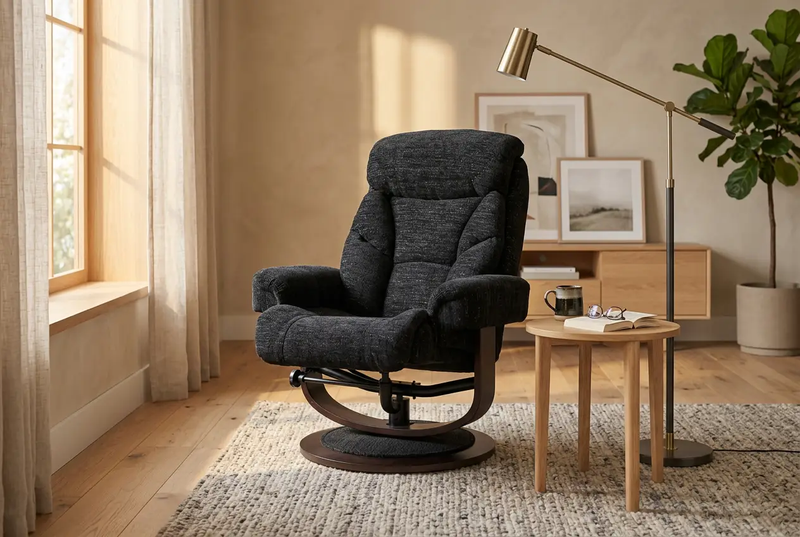 Oslo Euro Recliner w/ Ottoman by Ornate Furniture