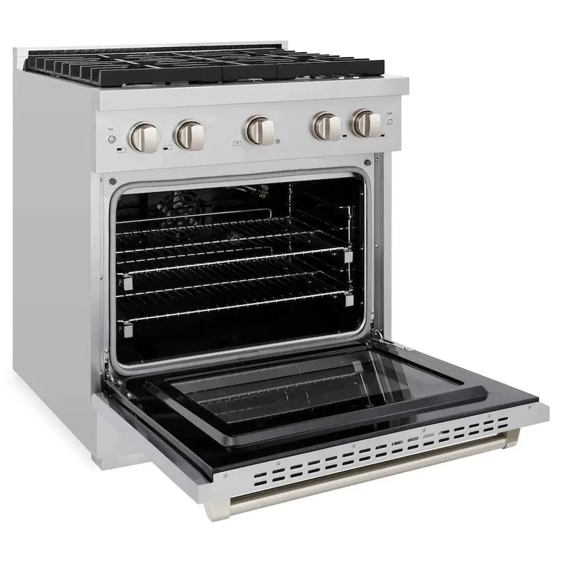 ZLINE 30"Paramount Dual Fuel Range Stainless Steel, SDR30 by Farmhouse Kitchen and Bath