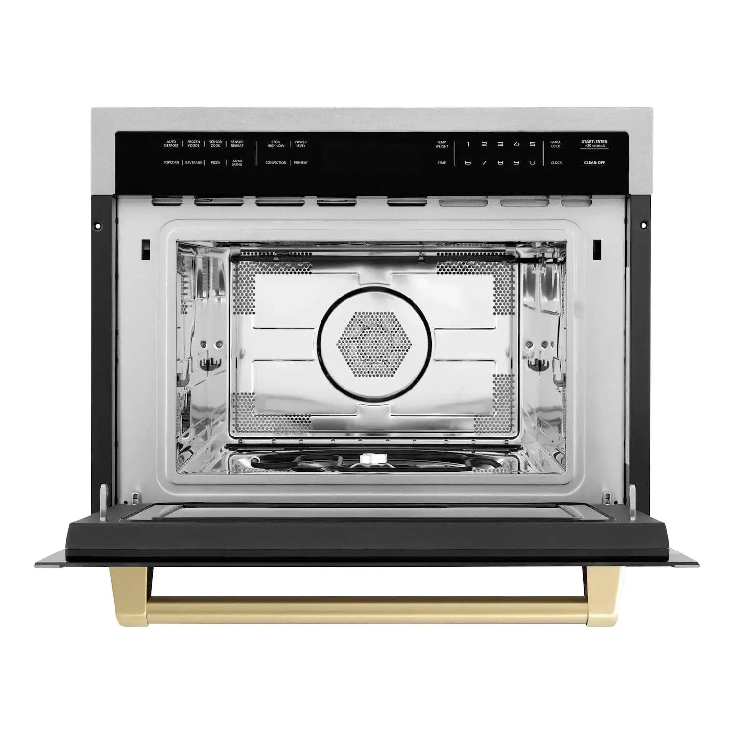 ZLINE 24” Convection Microwave, Stainless Steel, Bronze MWOZ-24-SS-CB by Farmhouse Kitchen and Bath