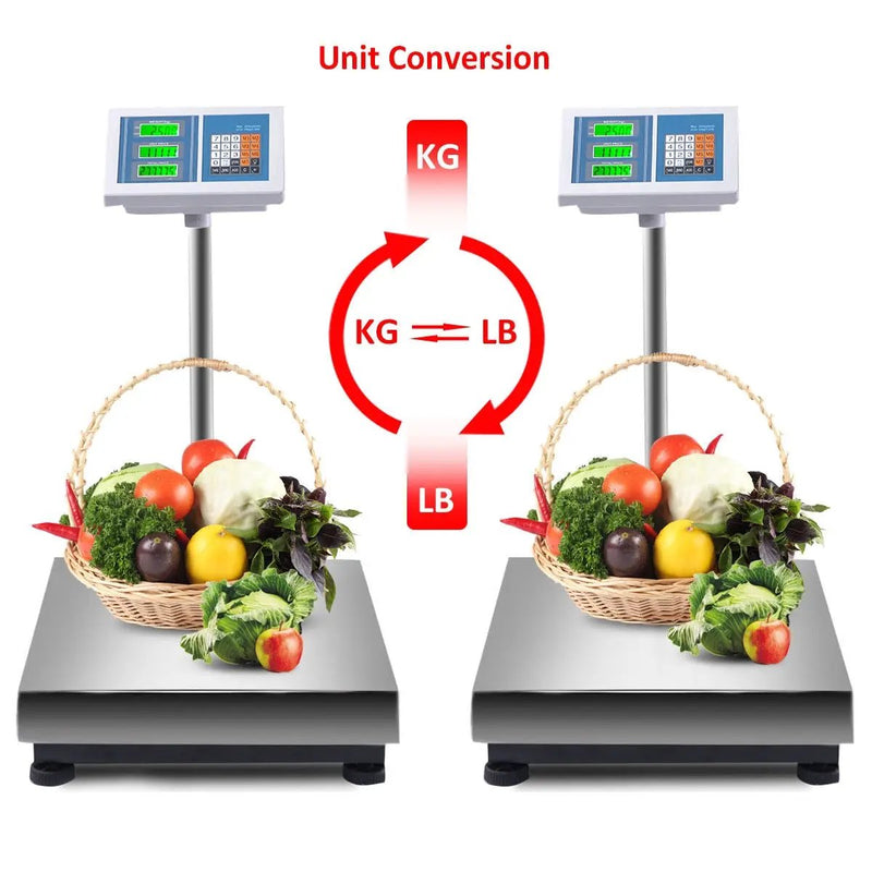 660 lbs Weight Computing Digital Floor Platform Scale by DirectDeals