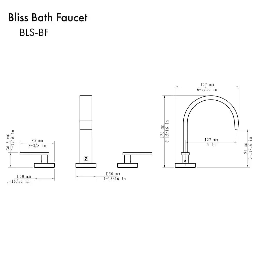 ZLINE Bliss Bath Faucet , BLS-BF-CB by Farmhouse Kitchen and Bath