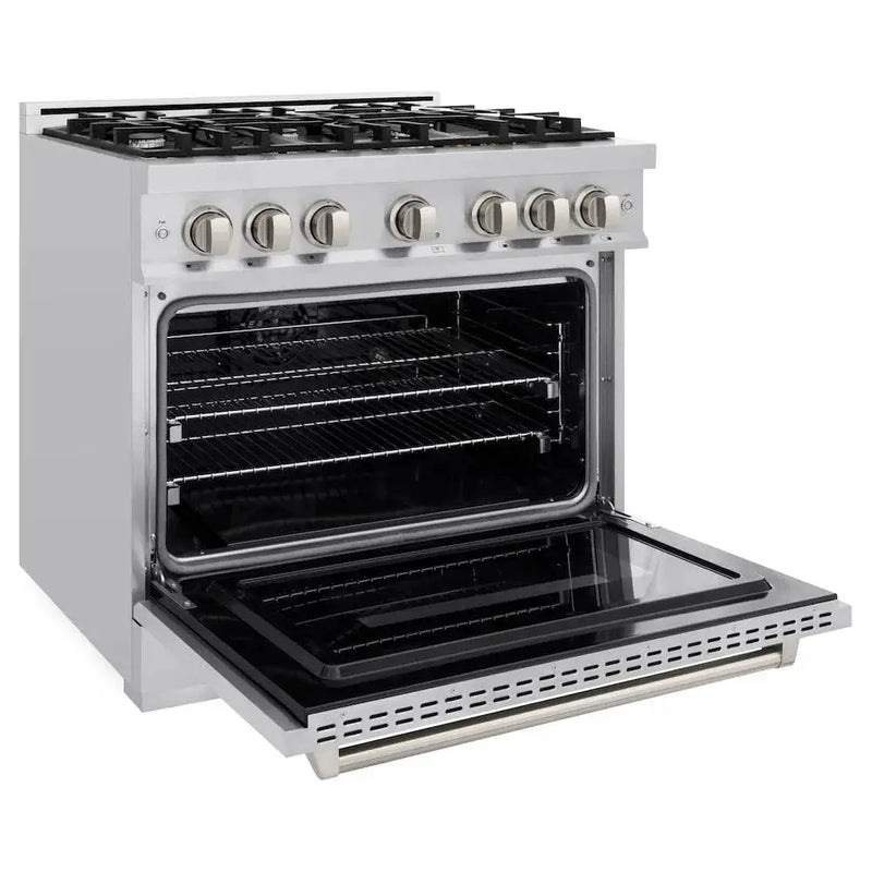 ZLINE 36"Classic Gas Range, Convection Gas Oven, Stainless Steel, CGR36 by Farmhouse Kitchen and Bath