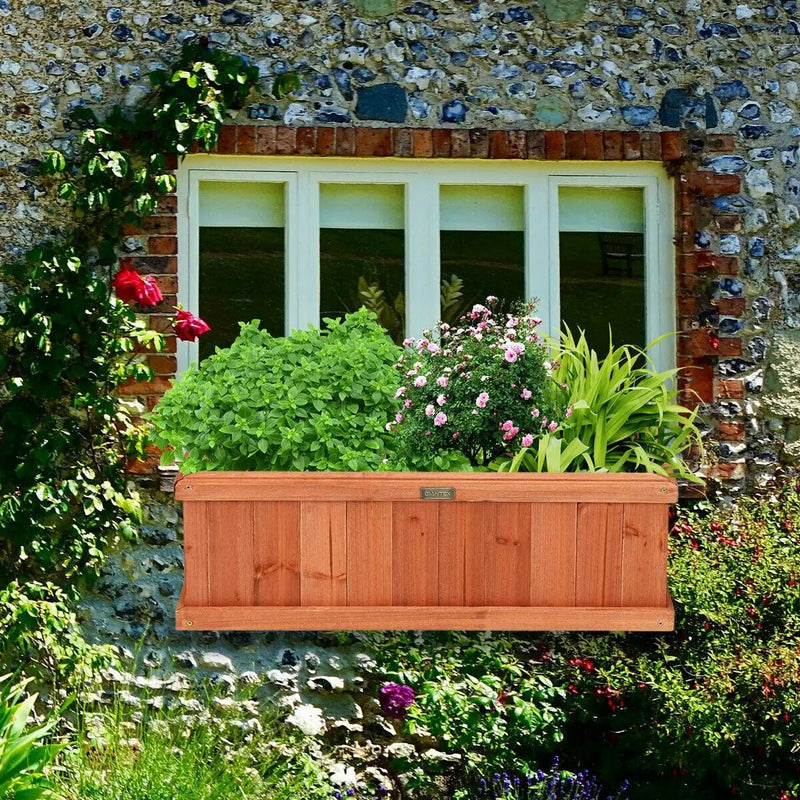 Wooden Decorative Planter Box for Garden Yard and Window by DirectDeals