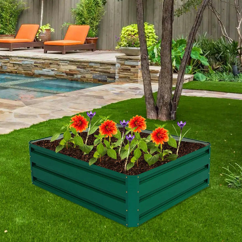 47.5 Inch Patio Raised Garden Bed Vegetable Flower Planter by DirectDeals