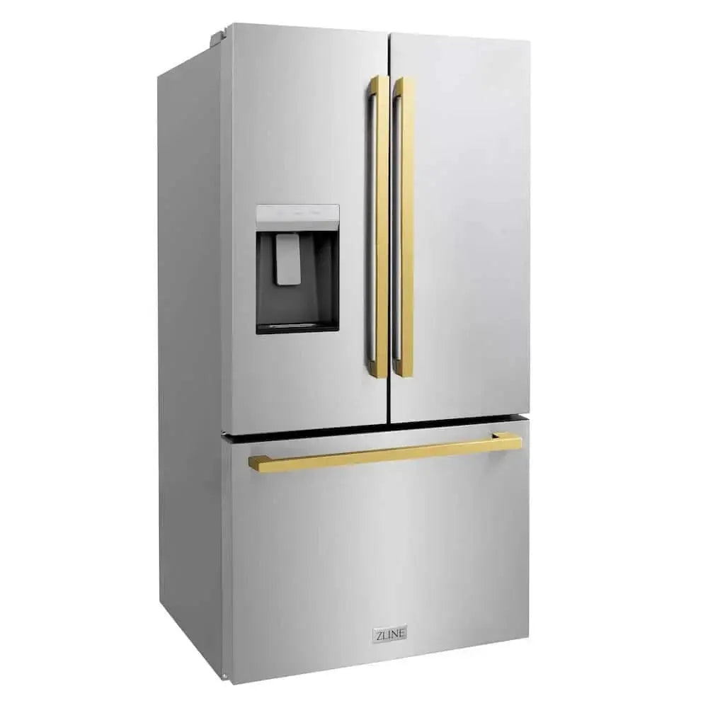 ZLINE 36" Refrigerator, Water, Ice Dispenser, Fingerprint Resistant, RSMZ-W-36-FG by Farmhouse Kitchen and Bath