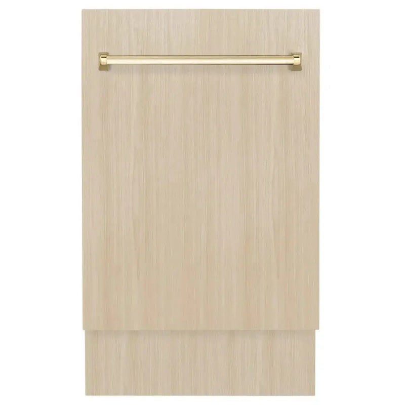 ZLINE Autograph 18" Dishwasher Stainless, Gold DWVZ-18-G by Farmhouse Kitchen and Bath