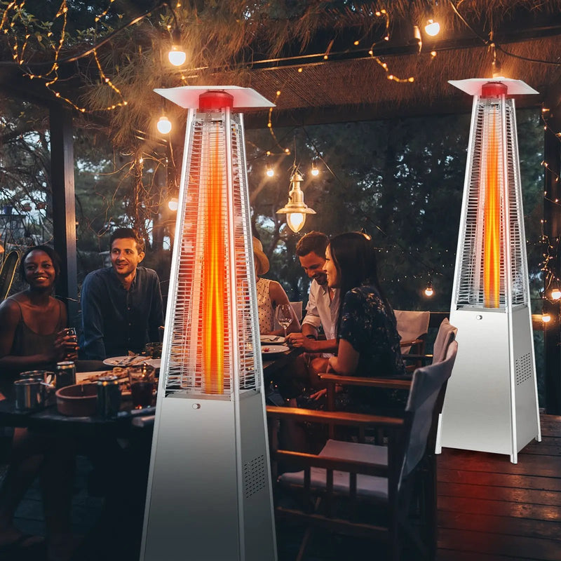 42000 BTU Pyramid Patio Heater with Wheels by DirectDeals