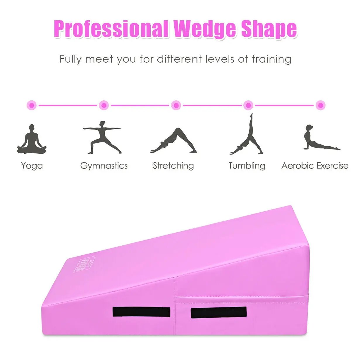 Incline Gymnastics Mat Wedge Ramp Gym Tumbling Exercise Mat, photo 10 of 39